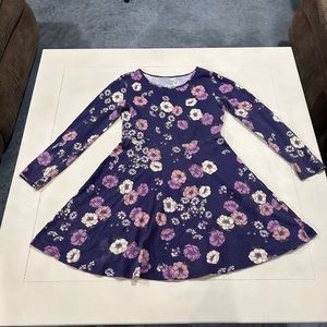 The Children’s Place purple floral dress size 10/12